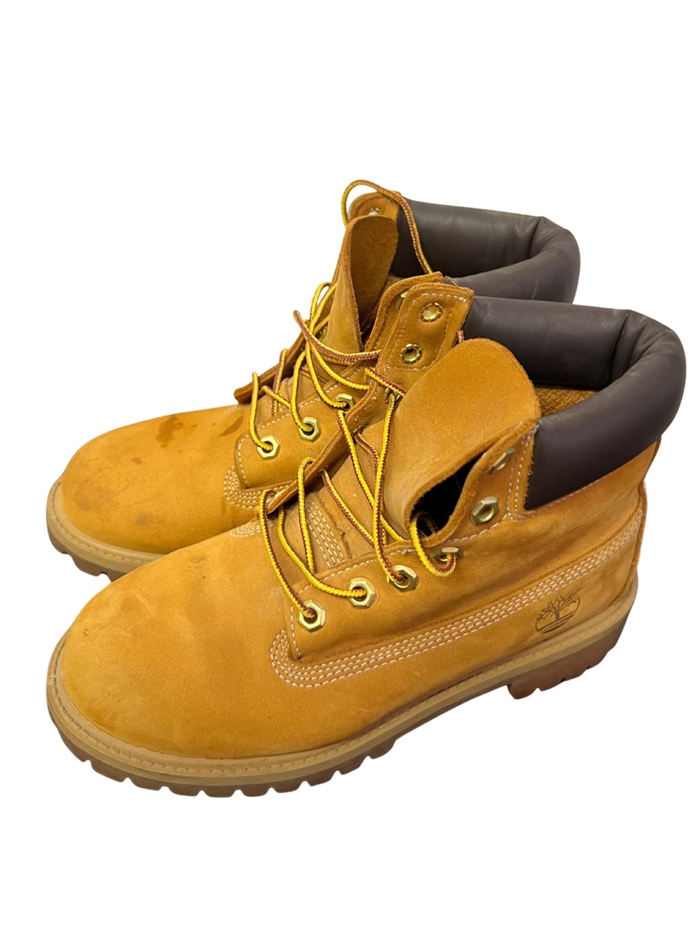Timberland Premium 6-Inch Waterproof Boots Wheat Youth 4.5 Women’s 6 12909